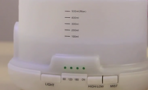 URPOWER Diffuser Review (500ml) - Button Layout & Measurement Markers